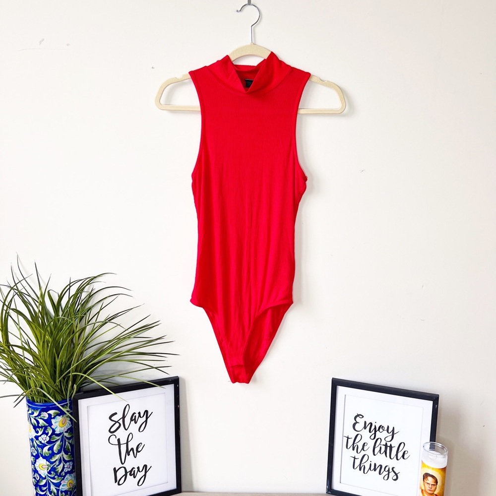 Sleeveless Ribbed Bodysuit